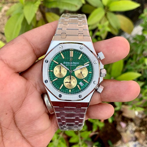 Audemars Piguet Silver Chain Green Dial Ap112 swissfashion .in